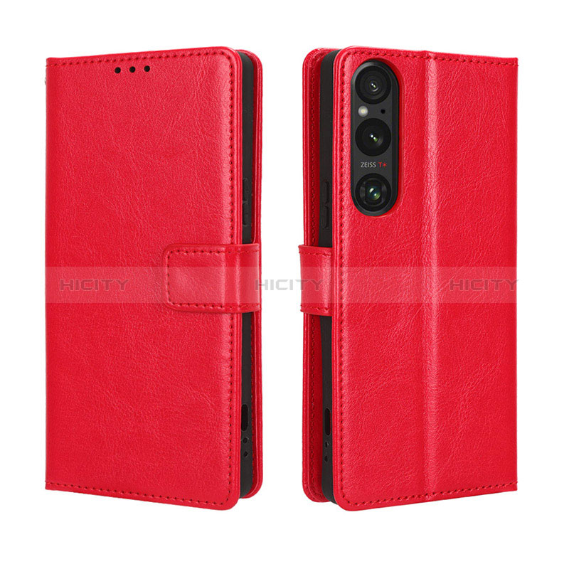 Funda de Cuero Cartera con Soporte Carcasa BY5 para Sony Xperia 1 V