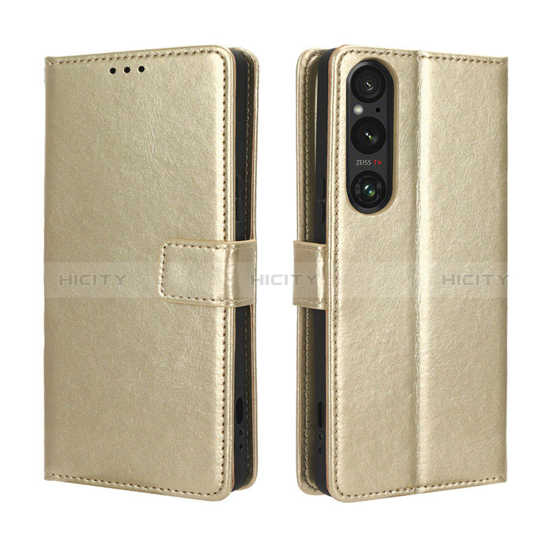 Funda de Cuero Cartera con Soporte Carcasa BY5 para Sony Xperia 1 V