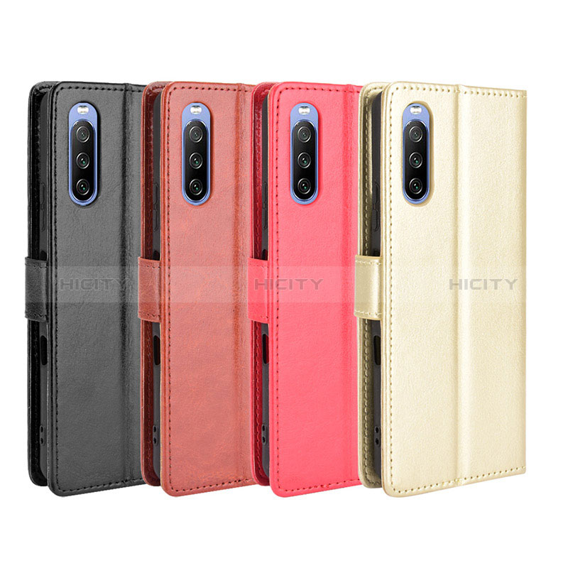 Funda de Cuero Cartera con Soporte Carcasa BY5 para Sony Xperia 10 III Lite