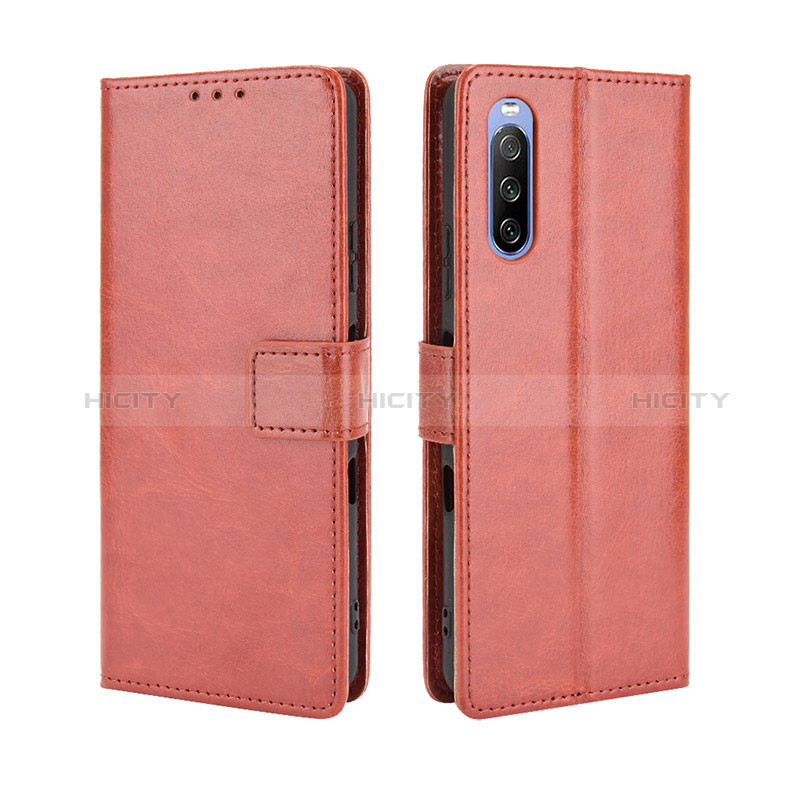 Funda de Cuero Cartera con Soporte Carcasa BY5 para Sony Xperia 10 III SOG04