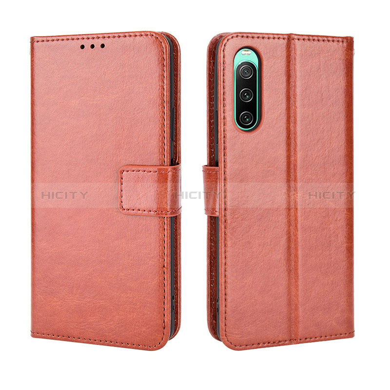 Funda de Cuero Cartera con Soporte Carcasa BY5 para Sony Xperia 10 IV SO-52C