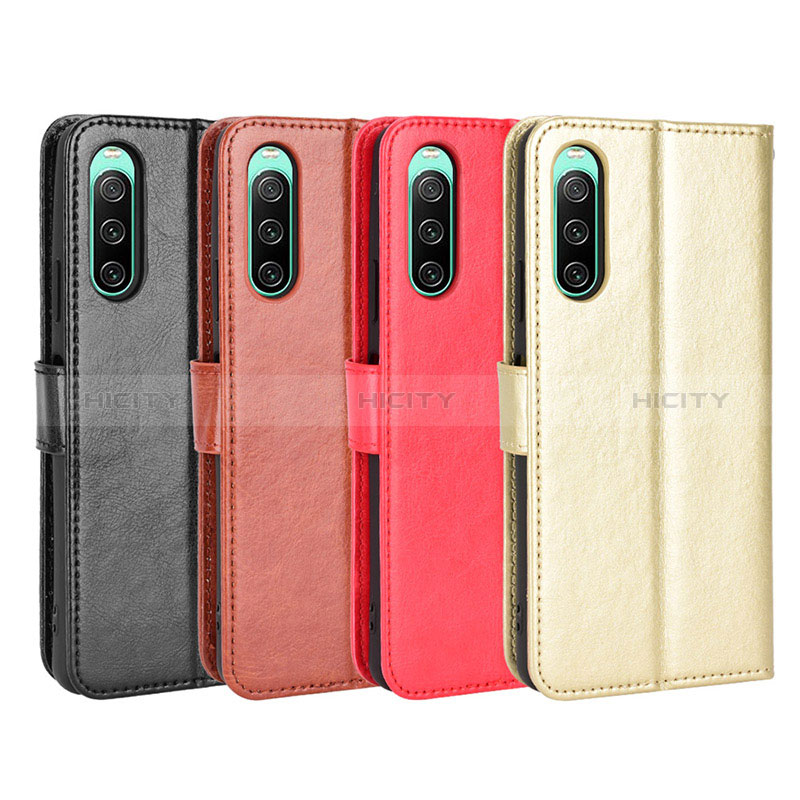 Funda de Cuero Cartera con Soporte Carcasa BY5 para Sony Xperia 10 IV SO-52C