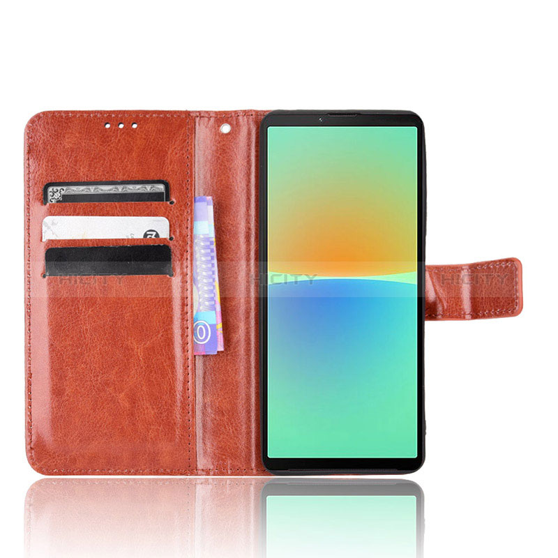 Funda de Cuero Cartera con Soporte Carcasa BY5 para Sony Xperia 10 IV SO-52C