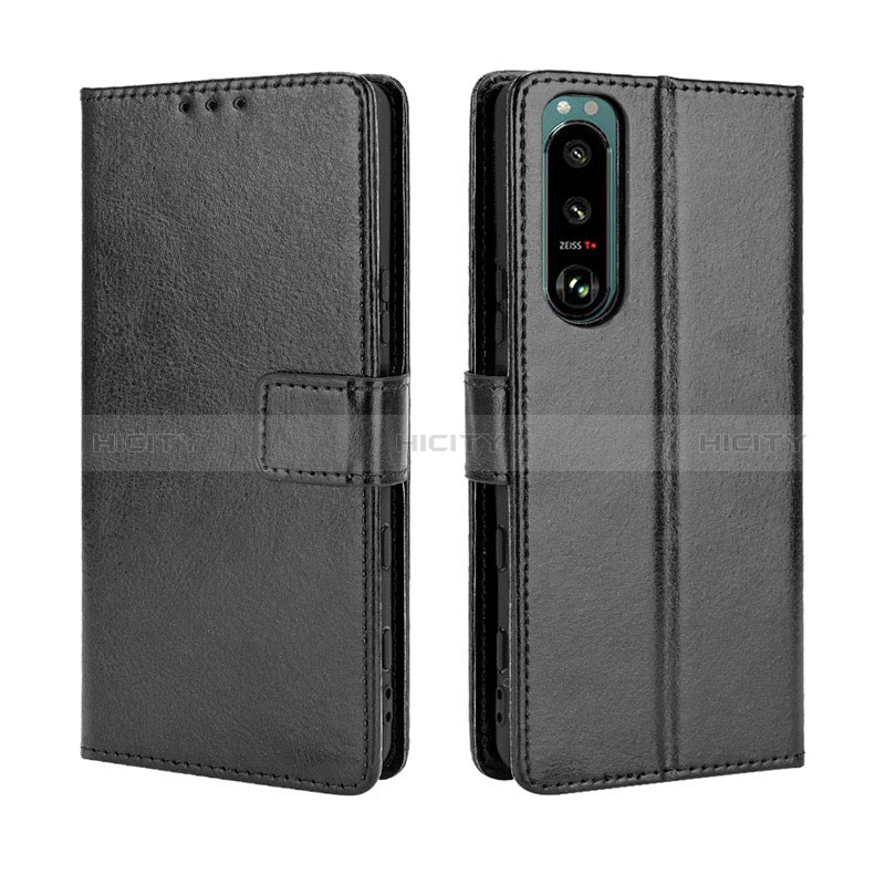 Funda de Cuero Cartera con Soporte Carcasa BY5 para Sony Xperia 5 III