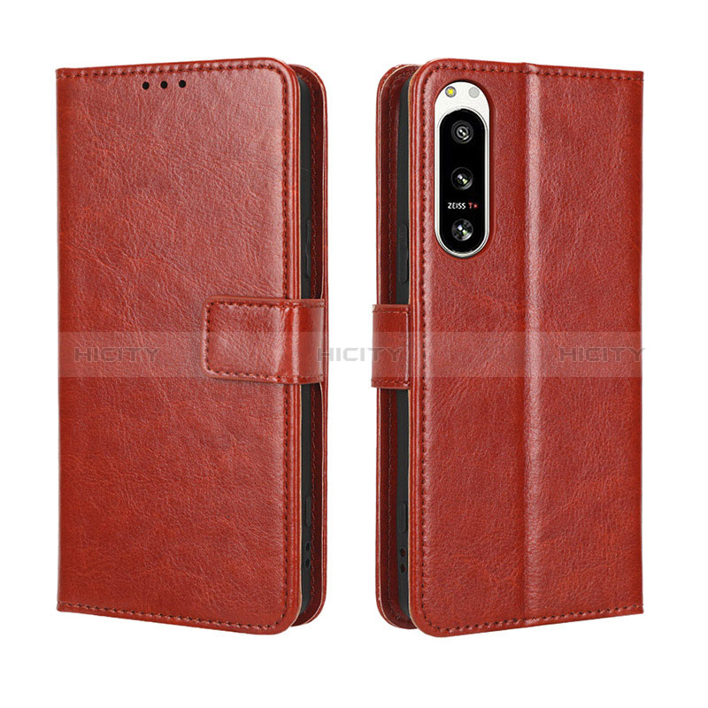 Funda de Cuero Cartera con Soporte Carcasa BY5 para Sony Xperia 5 IV