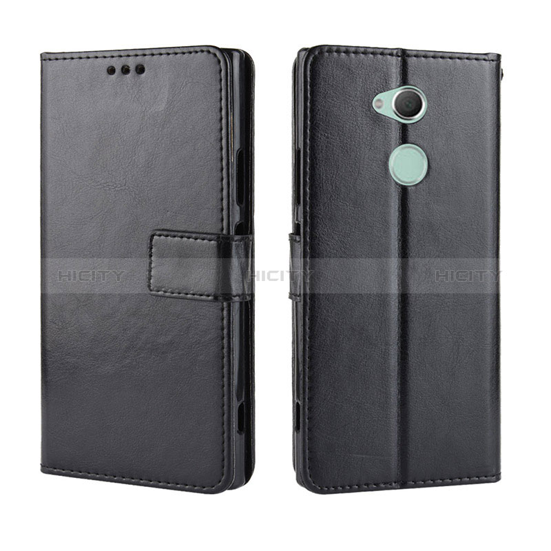 Funda de Cuero Cartera con Soporte Carcasa BY5 para Sony Xperia XA2 Ultra Negro