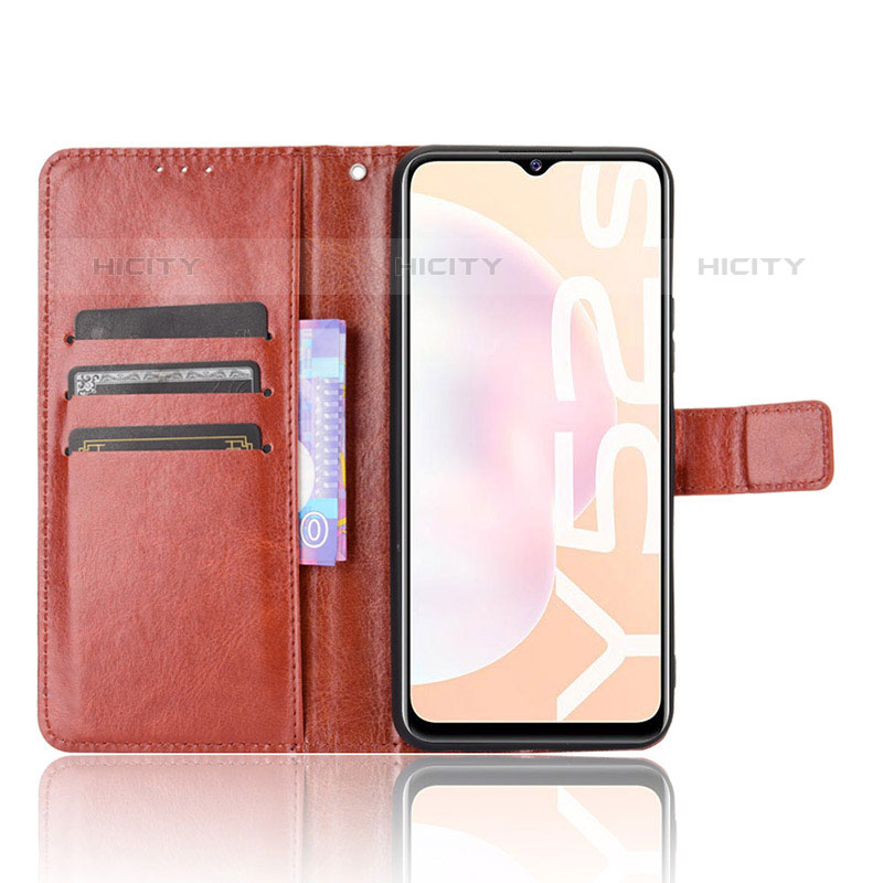 Funda de Cuero Cartera con Soporte Carcasa BY5 para Vivo iQOO U3x 5G