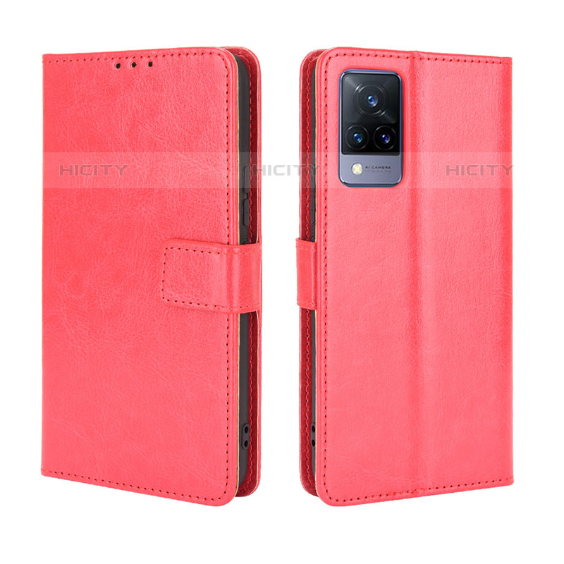 Funda de Cuero Cartera con Soporte Carcasa BY5 para Vivo V21s 5G