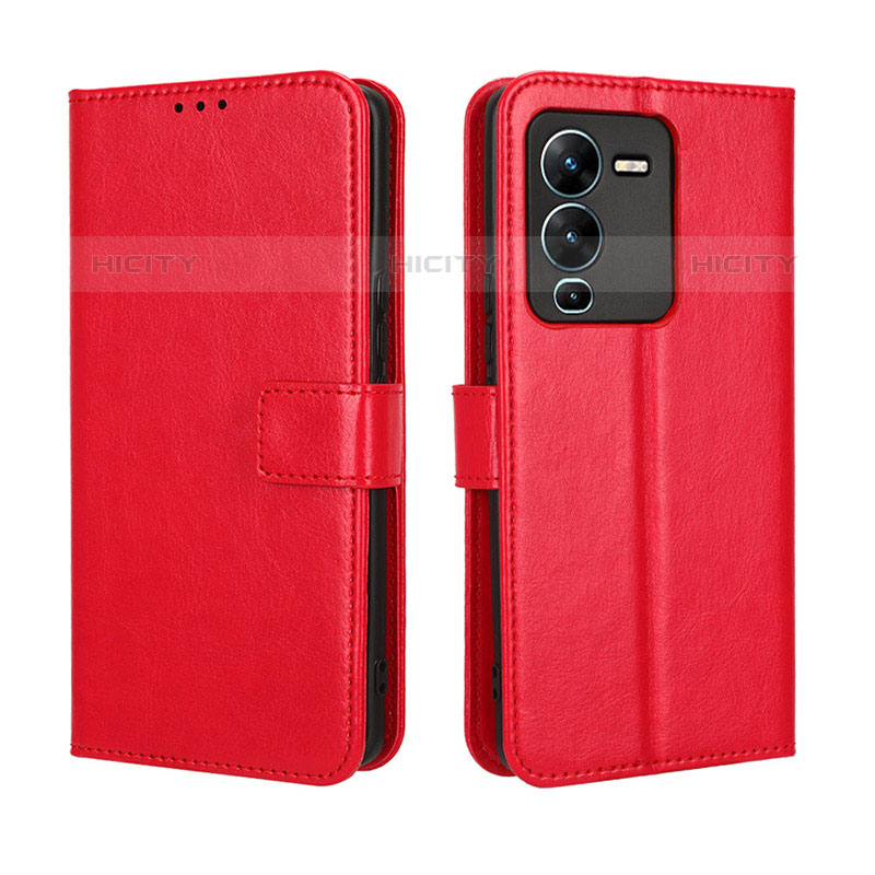 Funda de Cuero Cartera con Soporte Carcasa BY5 para Vivo V25 Pro 5G