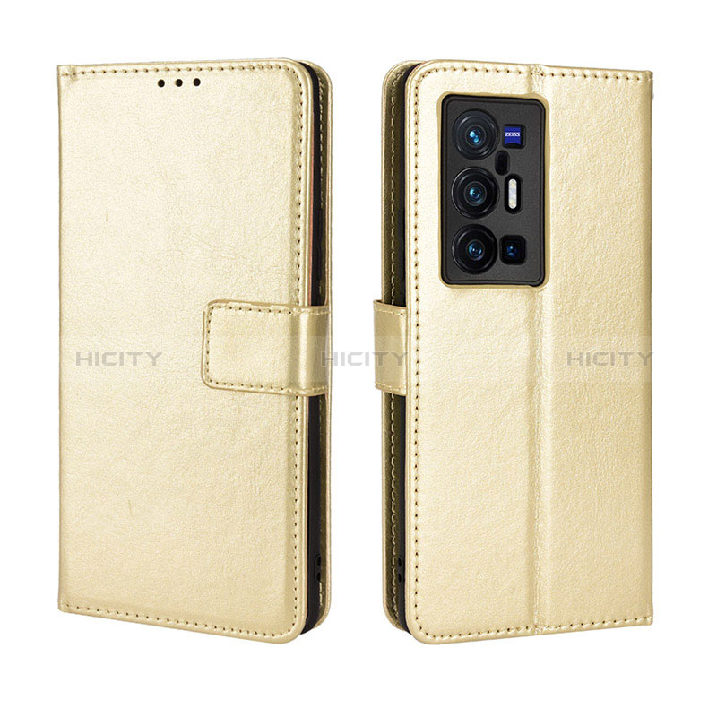 Funda de Cuero Cartera con Soporte Carcasa BY5 para Vivo X70 Pro+ Plus 5G