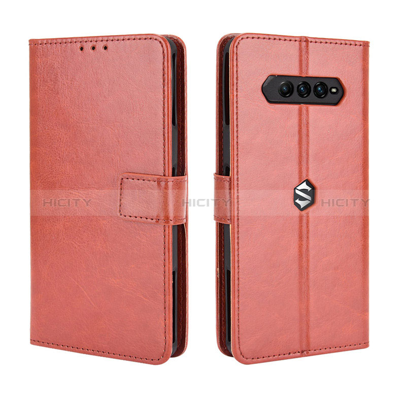 Funda de Cuero Cartera con Soporte Carcasa BY5 para Xiaomi Black Shark 4 5G Marron