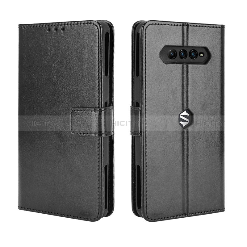 Funda de Cuero Cartera con Soporte Carcasa BY5 para Xiaomi Black Shark 4 5G Negro