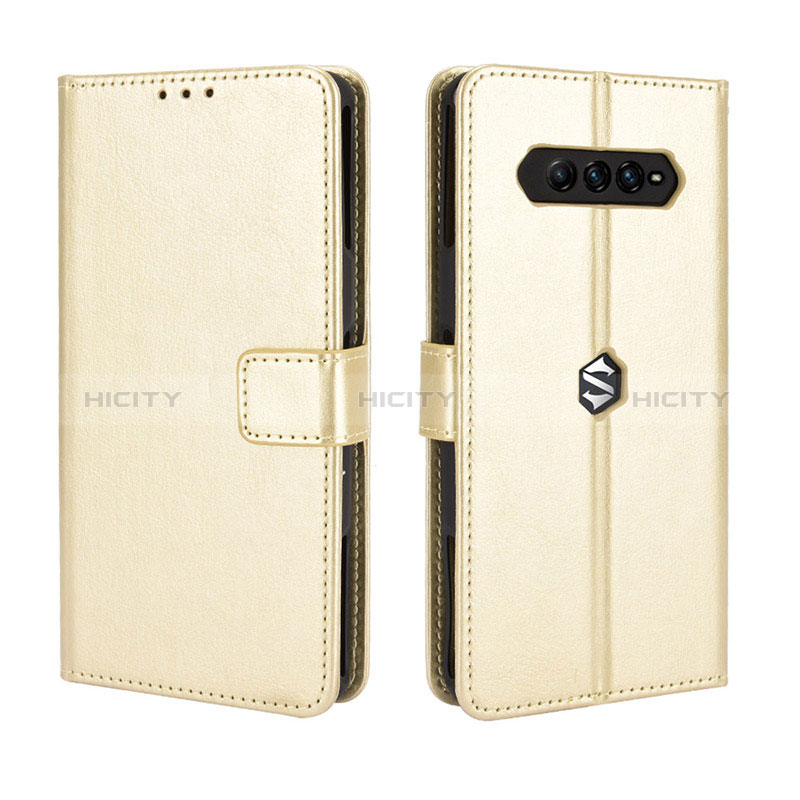 Funda de Cuero Cartera con Soporte Carcasa BY5 para Xiaomi Black Shark 4 5G Oro