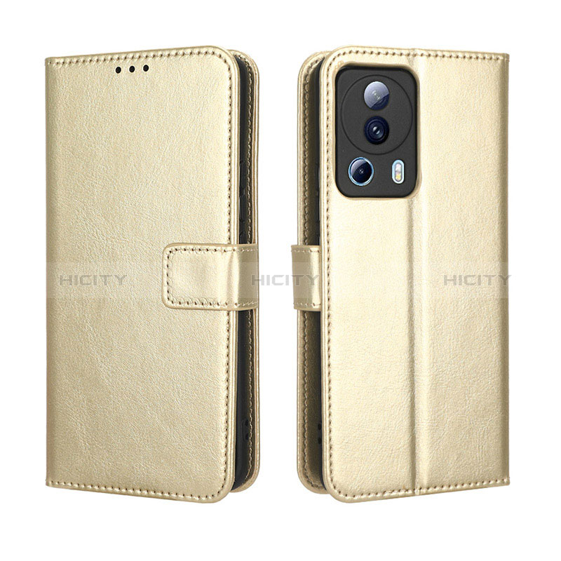 Funda de Cuero Cartera con Soporte Carcasa BY5 para Xiaomi Civi 2 5G Oro