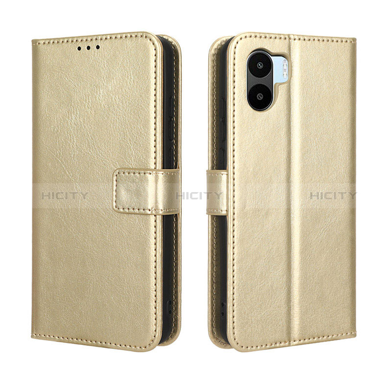 Funda de Cuero Cartera con Soporte Carcasa BY5 para Xiaomi Poco C50 Oro