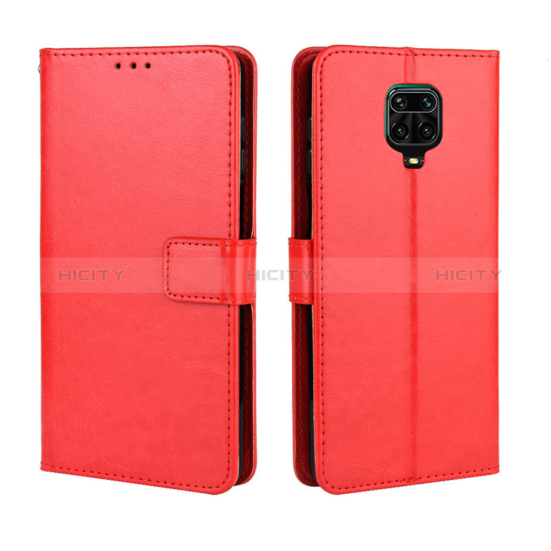 Funda de Cuero Cartera con Soporte Carcasa BY5 para Xiaomi Poco M2 Pro Rojo