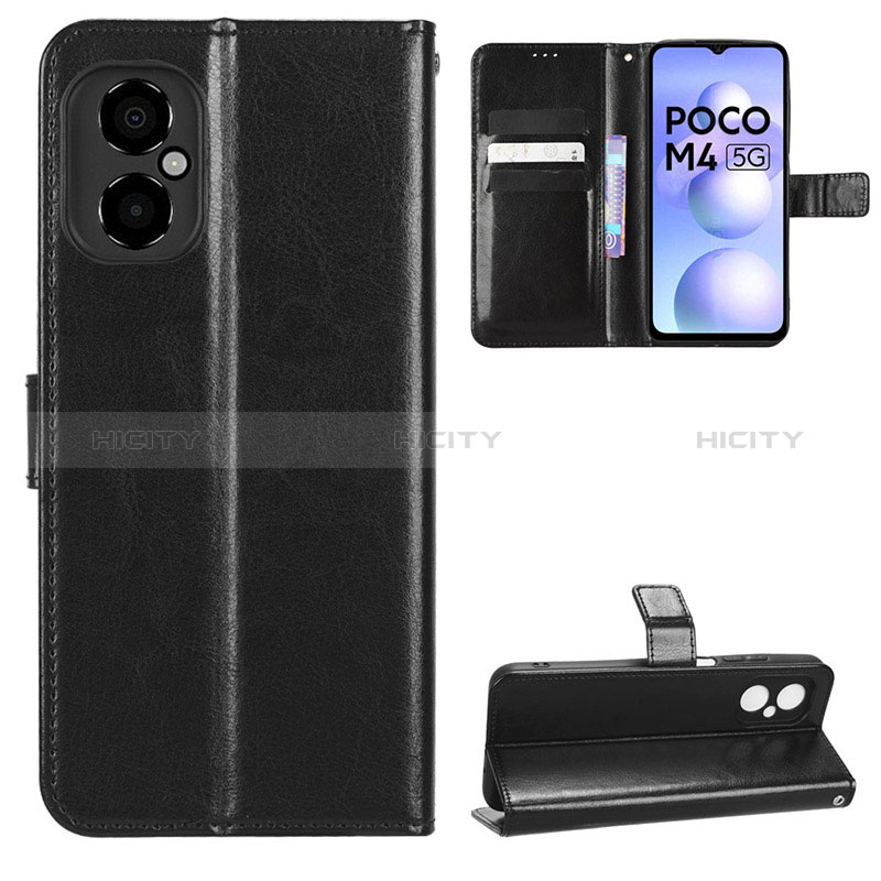 Funda de Cuero Cartera con Soporte Carcasa BY5 para Xiaomi Poco M4 5G