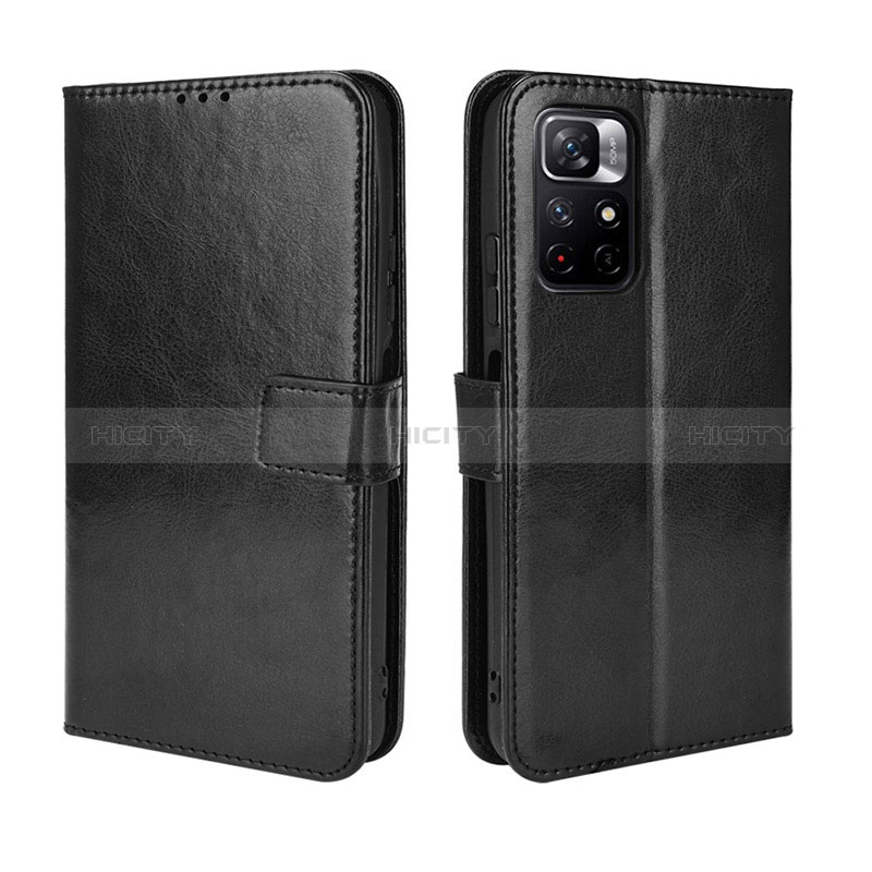 Funda de Cuero Cartera con Soporte Carcasa BY5 para Xiaomi Poco M4 Pro 5G Negro