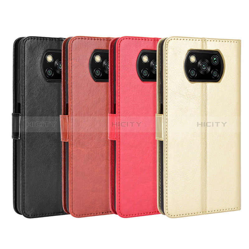 Funda de Cuero Cartera con Soporte Carcasa BY5 para Xiaomi Poco X3 Pro