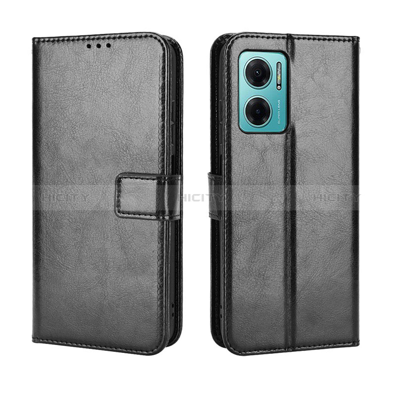 Funda de Cuero Cartera con Soporte Carcasa BY5 para Xiaomi Redmi 10 5G Negro