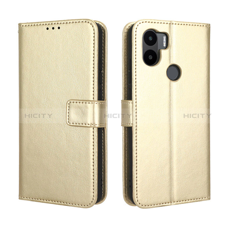 Funda de Cuero Cartera con Soporte Carcasa BY5 para Xiaomi Redmi A1 Plus Oro