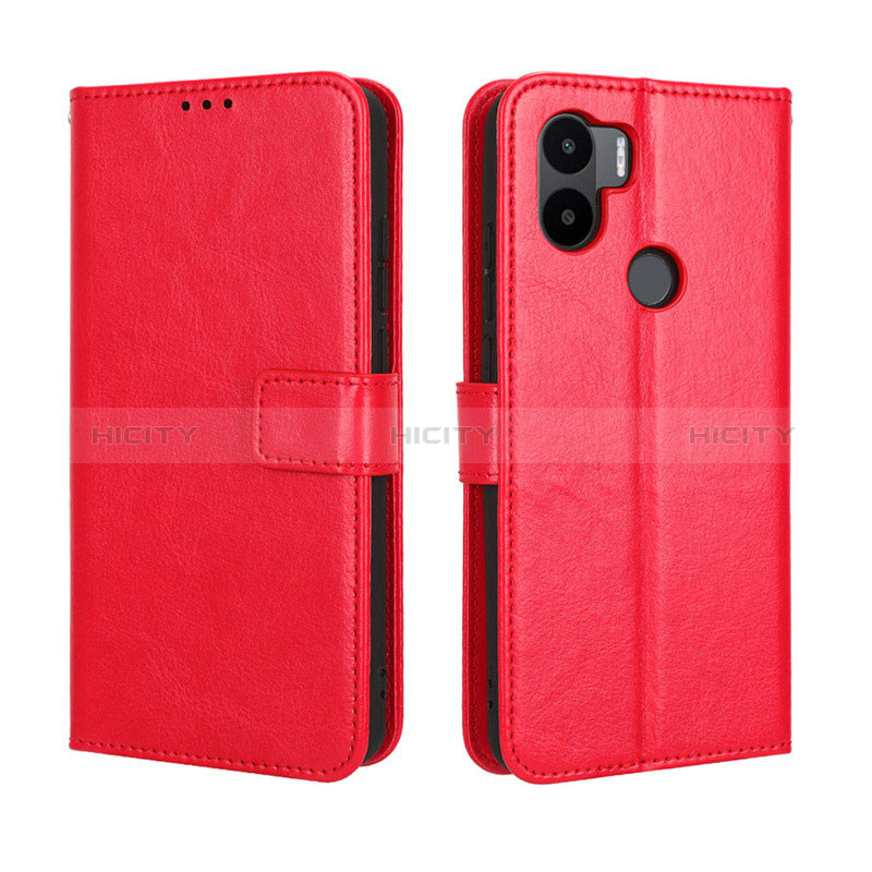 Funda de Cuero Cartera con Soporte Carcasa BY5 para Xiaomi Redmi A1 Plus Rojo