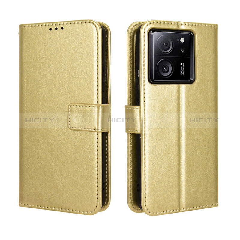 Funda de Cuero Cartera con Soporte Carcasa BY5 para Xiaomi Redmi K60 Ultra 5G Oro