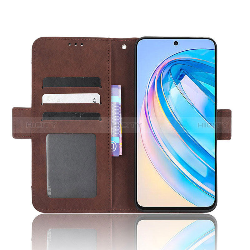 Funda de Cuero Cartera con Soporte Carcasa BY6 para Huawei Honor X8a 4G