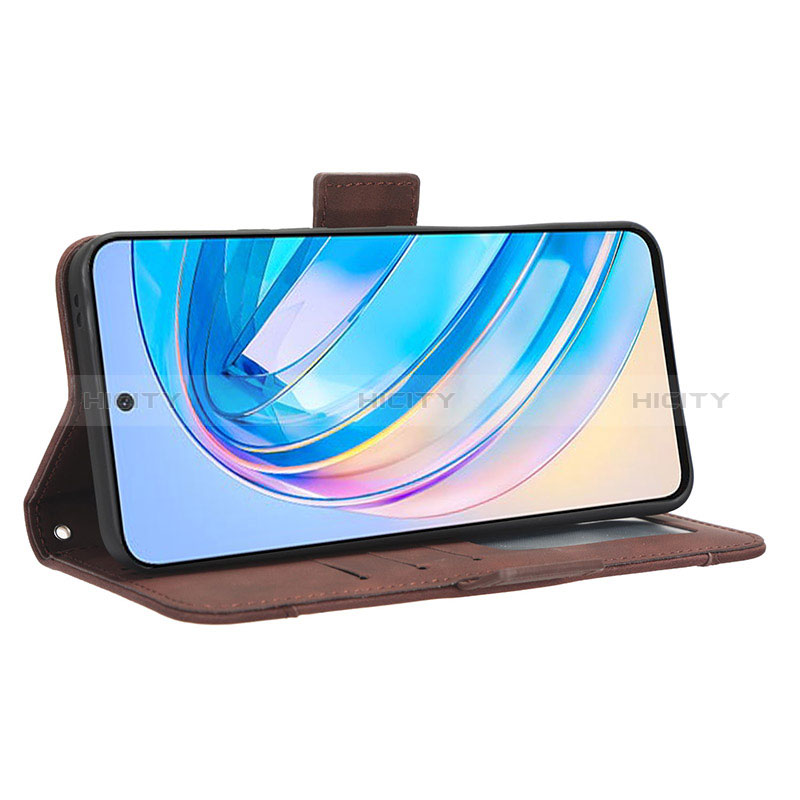 Funda de Cuero Cartera con Soporte Carcasa BY6 para Huawei Honor X8a 4G