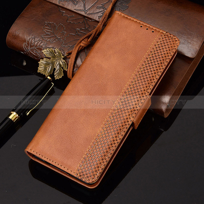 Funda de Cuero Cartera con Soporte Carcasa BY6 para Samsung Galaxy Z Fold2 5G Marron