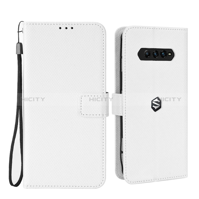 Funda de Cuero Cartera con Soporte Carcasa BY6 para Xiaomi Black Shark 4 Pro 5G Blanco