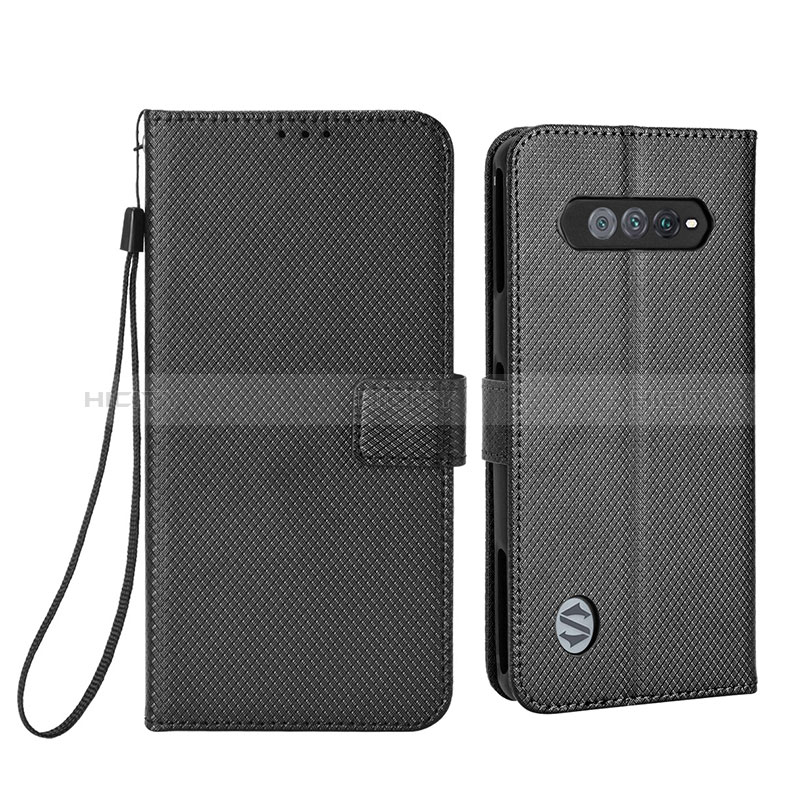 Funda de Cuero Cartera con Soporte Carcasa BY6 para Xiaomi Black Shark 4S 5G Negro