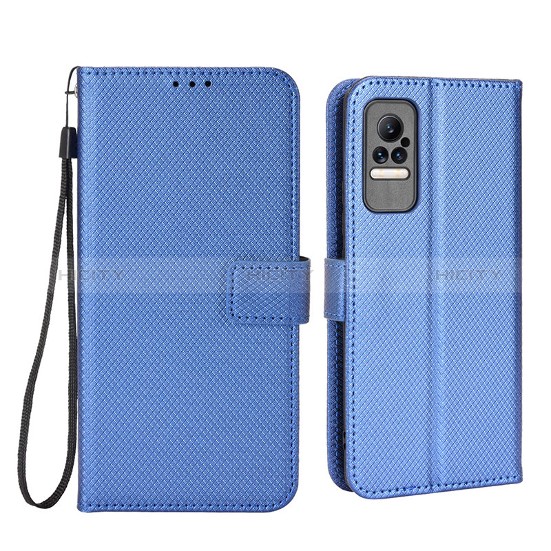 Funda de Cuero Cartera con Soporte Carcasa BY6 para Xiaomi Civi 1S 5G Azul