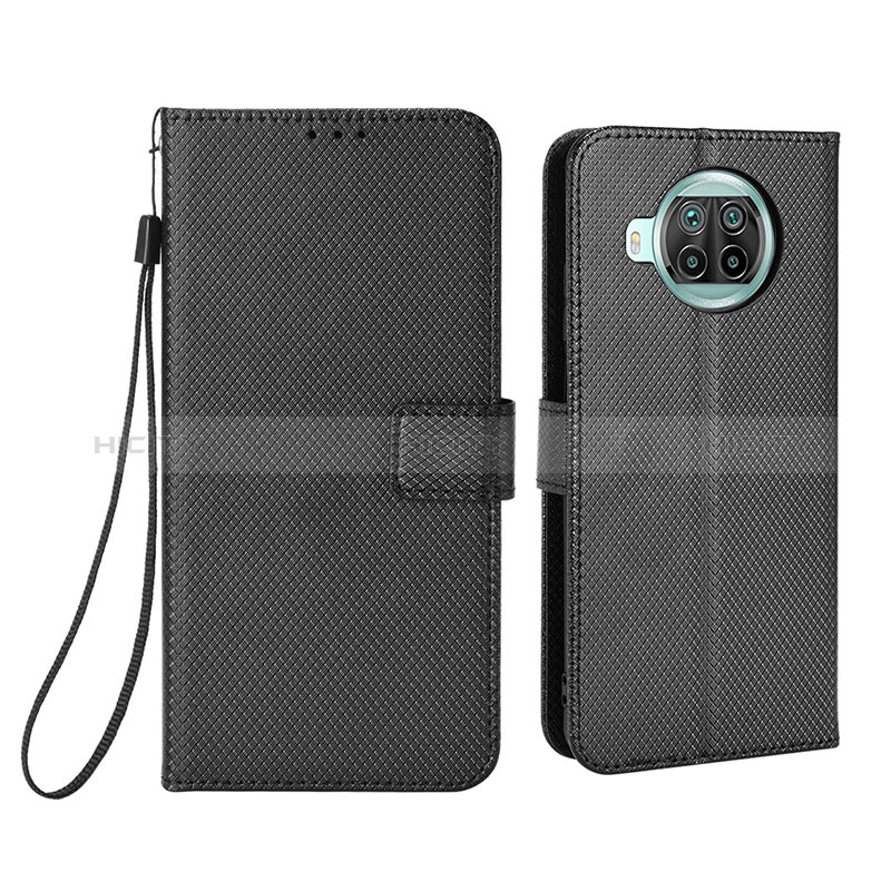 Funda de Cuero Cartera con Soporte Carcasa BY6 para Xiaomi Mi 10i 5G Negro