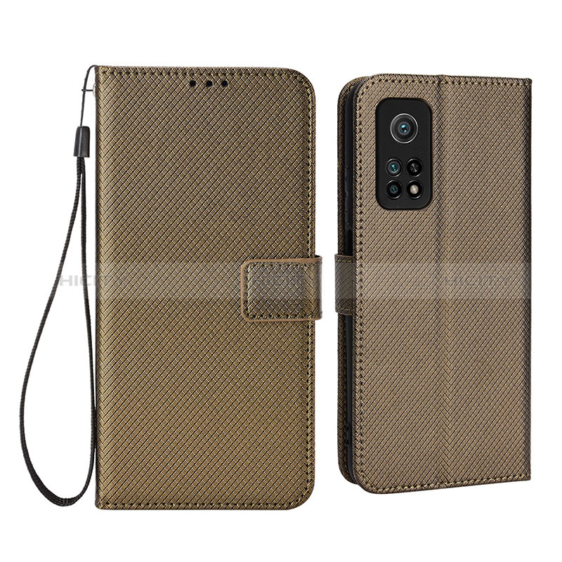 Funda de Cuero Cartera con Soporte Carcasa BY6 para Xiaomi Mi 10T 5G Marron