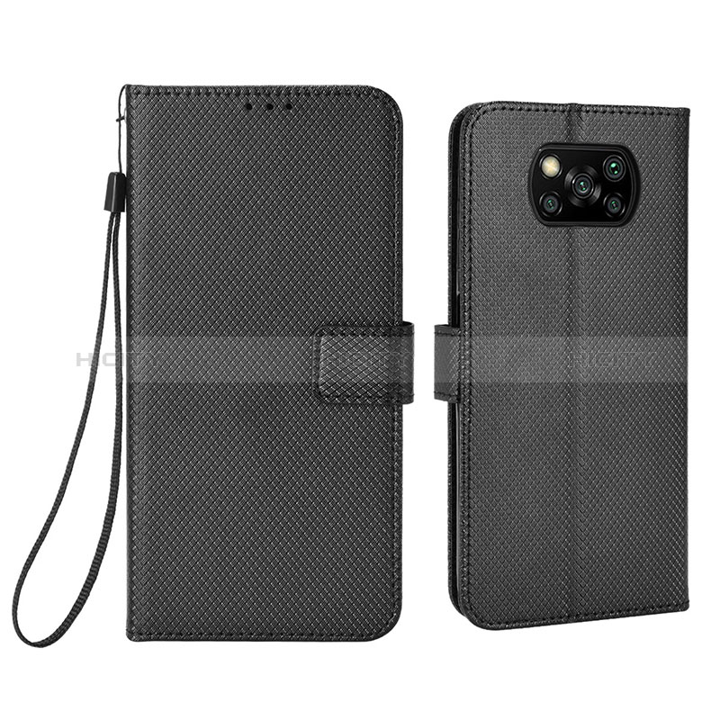 Funda de Cuero Cartera con Soporte Carcasa BY6 para Xiaomi Poco X3