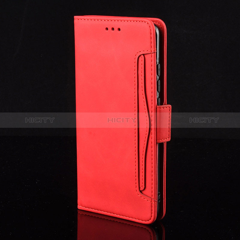 Funda de Cuero Cartera con Soporte Carcasa BY6 para Xiaomi Redmi Note 10 Pro 4G Rojo