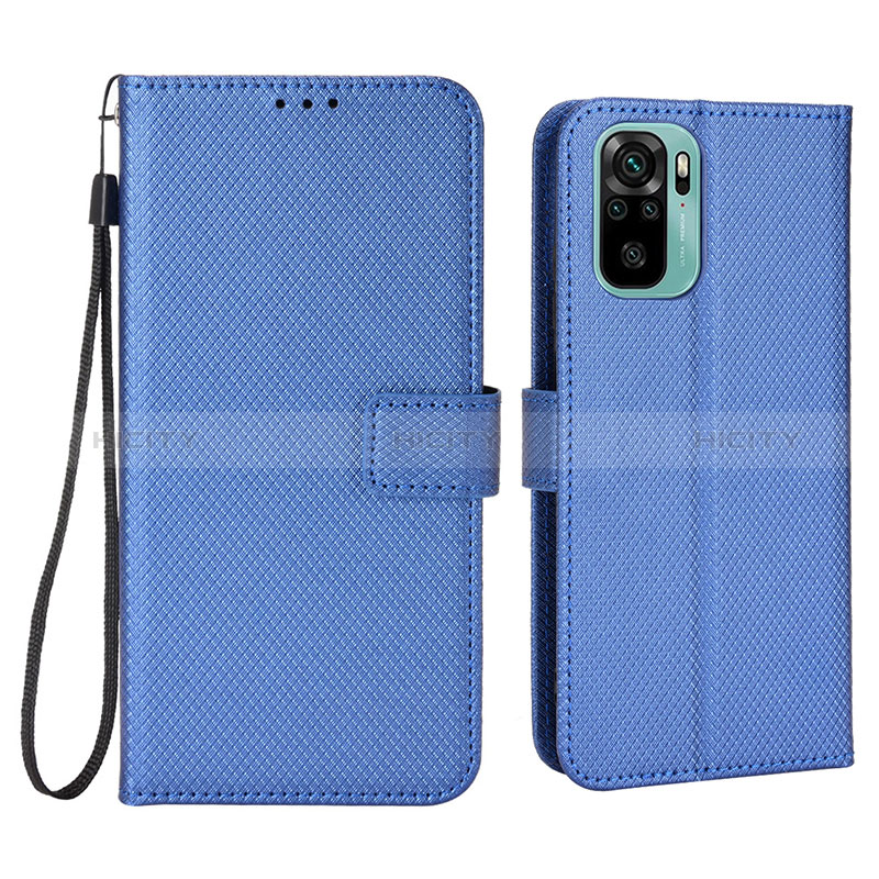 Funda de Cuero Cartera con Soporte Carcasa BY6 para Xiaomi Redmi Note 10S 4G Azul