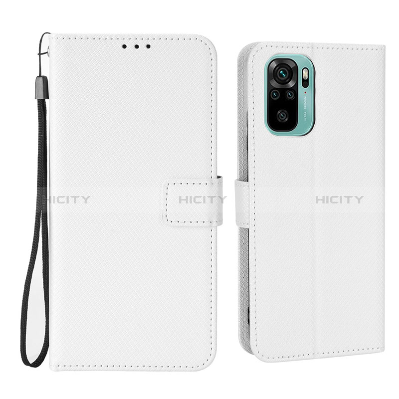 Funda de Cuero Cartera con Soporte Carcasa BY6 para Xiaomi Redmi Note 10S 4G Blanco