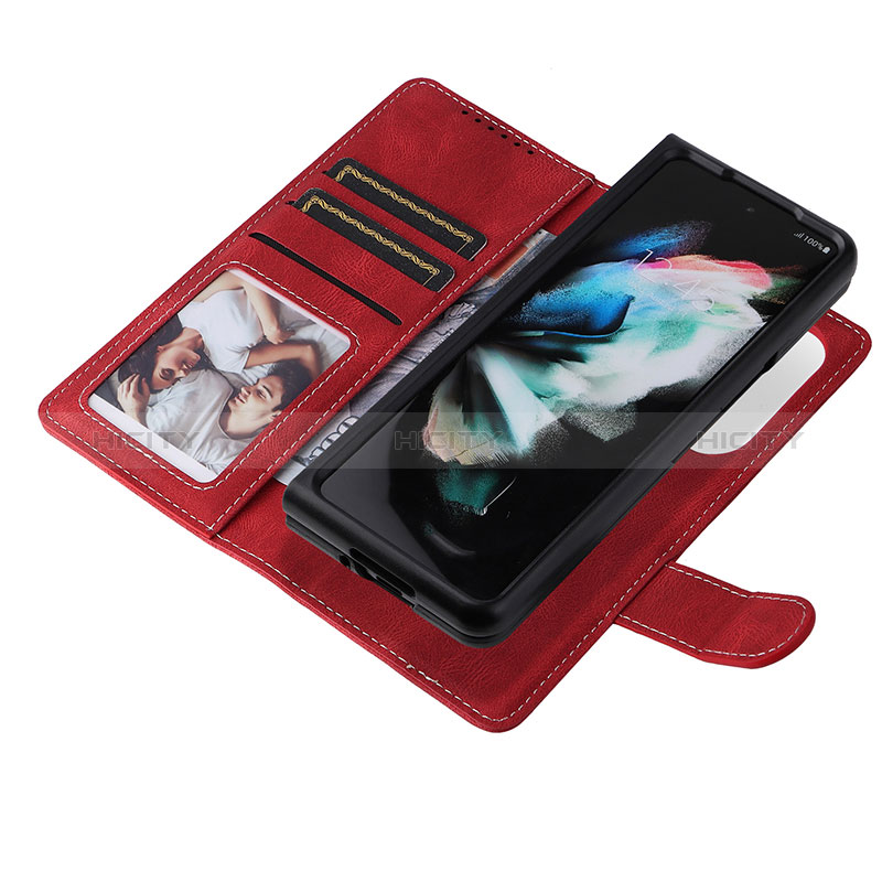 Funda de Cuero Cartera con Soporte Carcasa BY7 para Samsung Galaxy Z Fold3 5G