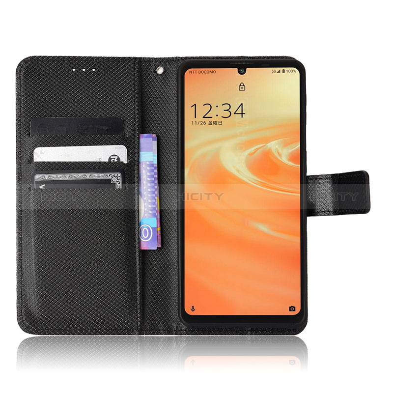 Funda de Cuero Cartera con Soporte Carcasa BY7 para Sharp Aquos Sense6s