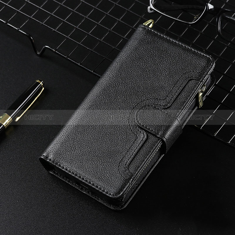 Funda de Cuero Cartera con Soporte Carcasa BY7 para Xiaomi Redmi 10 (2022) Negro