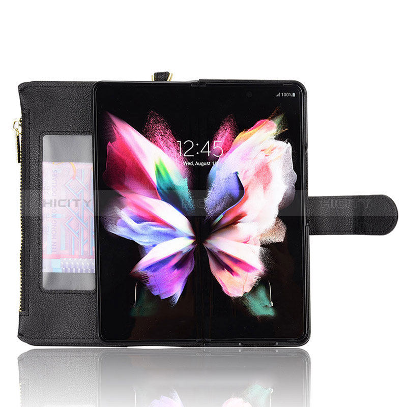 Funda de Cuero Cartera con Soporte Carcasa BY8 para Samsung Galaxy Z Fold3 5G