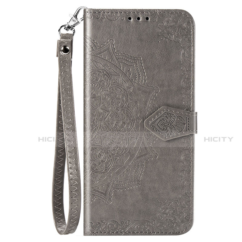 Funda de Cuero Cartera con Soporte Carcasa C01 para Xiaomi Redmi Note 9 Gris