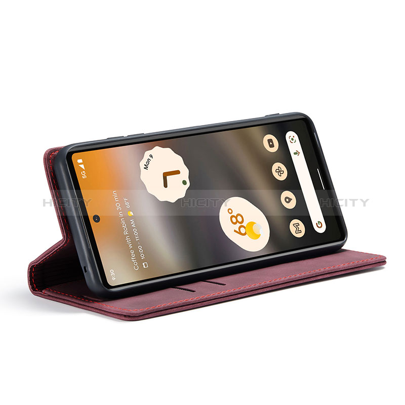 Funda de Cuero Cartera con Soporte Carcasa C01S para Google Pixel 6a 5G