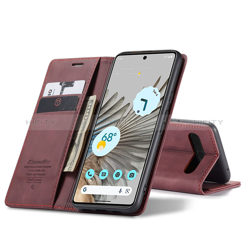 Funda de Cuero Cartera con Soporte Carcasa C01S para Google Pixel 7 Pro 5G