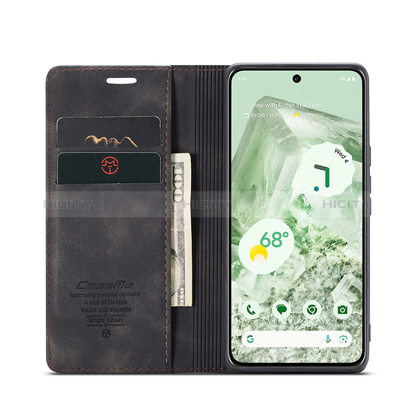 Funda de Cuero Cartera con Soporte Carcasa C01S para Google Pixel 8a 5G