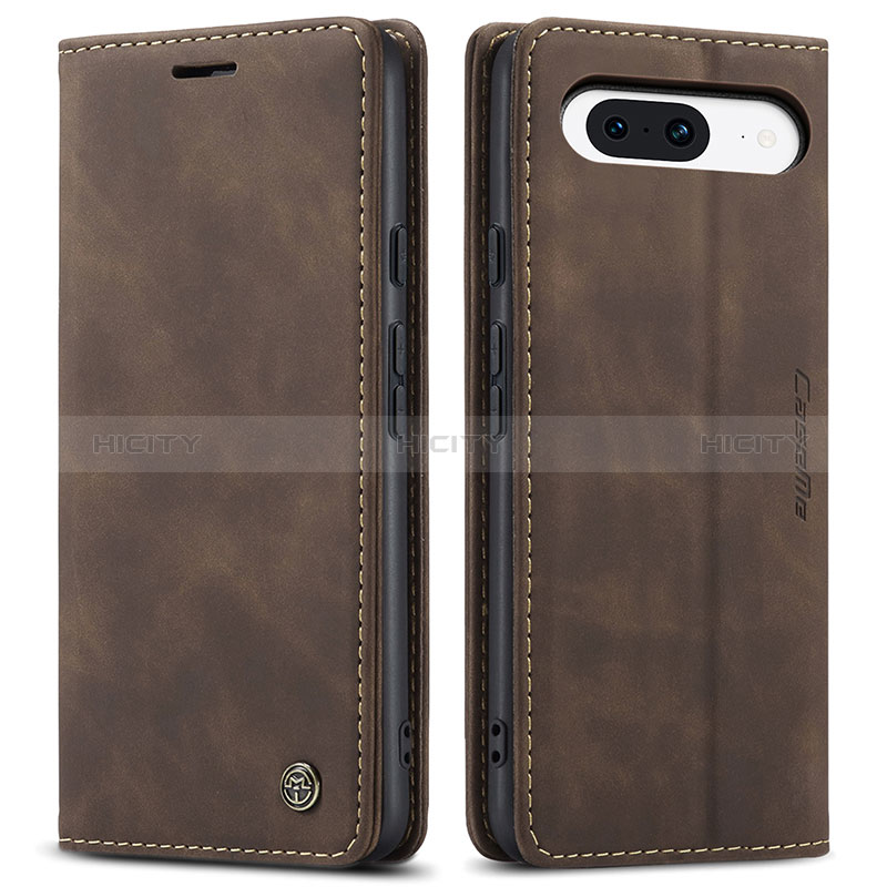 Funda de Cuero Cartera con Soporte Carcasa C01S para Google Pixel 8a 5G Marron