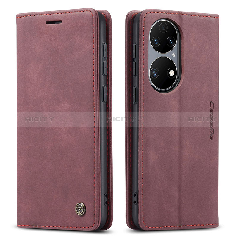 Funda de Cuero Cartera con Soporte Carcasa C01S para Huawei P50 Pro