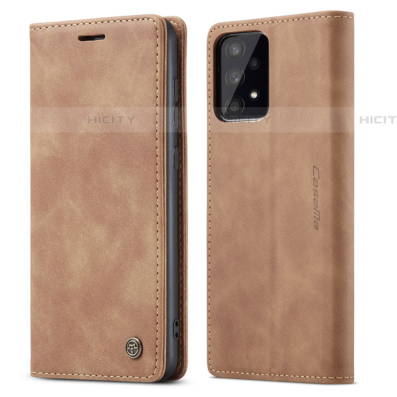 Funda de Cuero Cartera con Soporte Carcasa C01S para Samsung Galaxy A53 5G Marron Claro